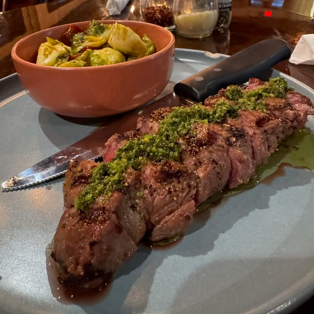 Flat Iron Steak.
