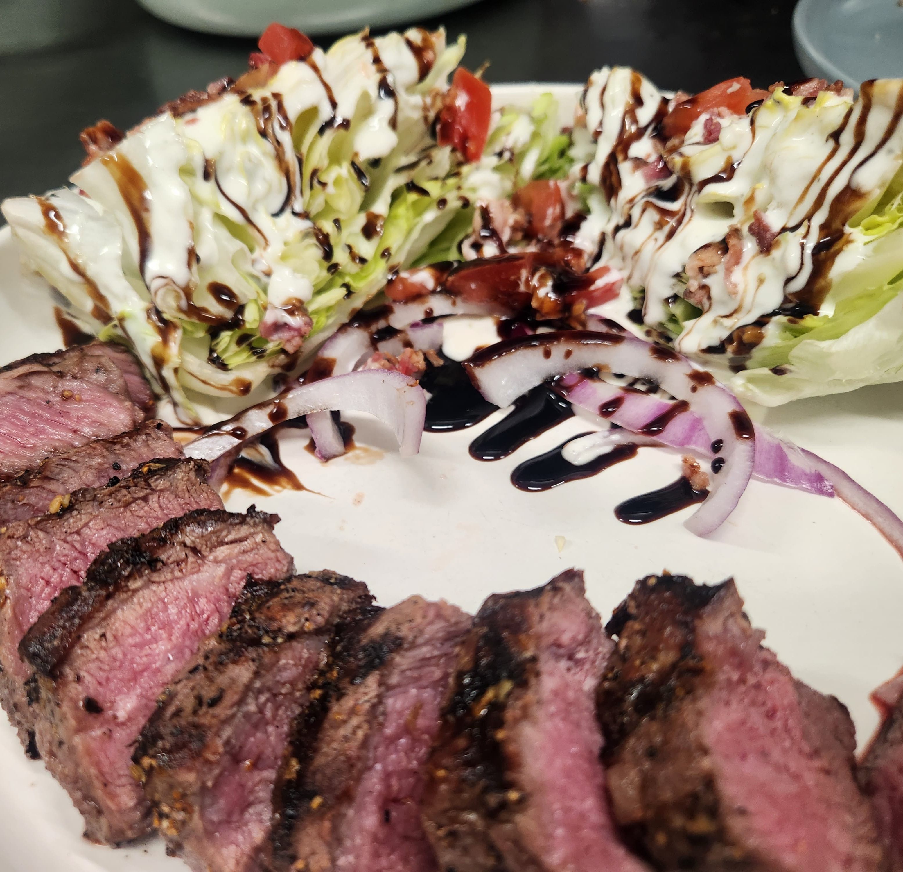 Flat-Iron Steak Salad.