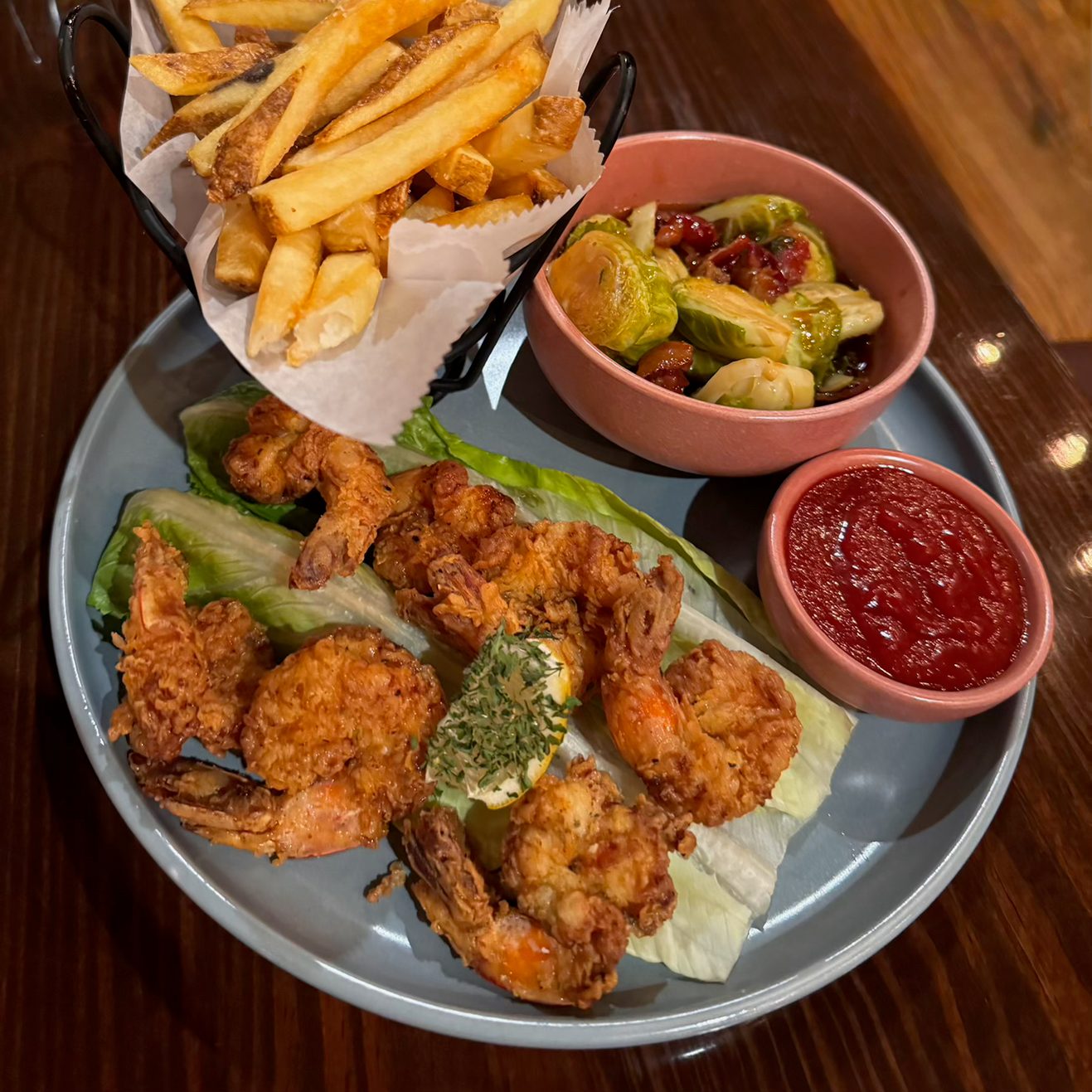 Fried Gulf Shrimp.