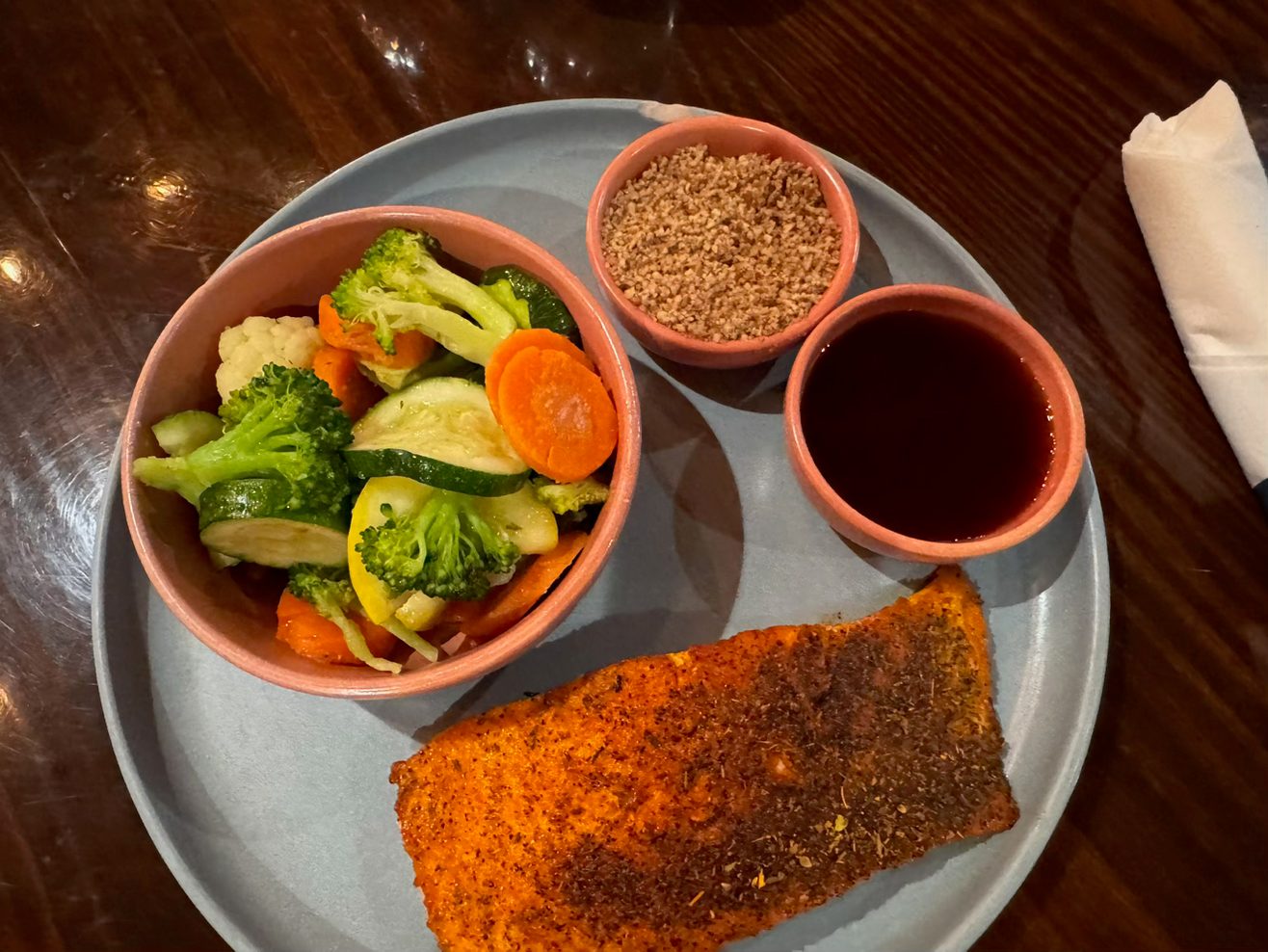 Pecan Crusted Salmon.