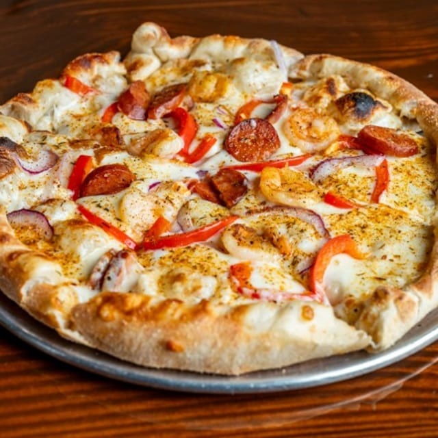Cajun Shrimp Pizza.